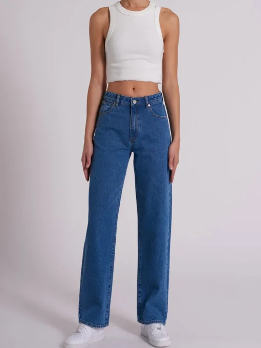 Abrand 95 Baggy Liliana Jeans - Mid Blue