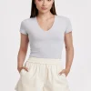 Another Love Roma Top - Silver Cloud