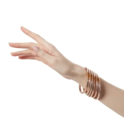 BuDhaGirl Champagne All Weather Bangles MD (Set of 6)