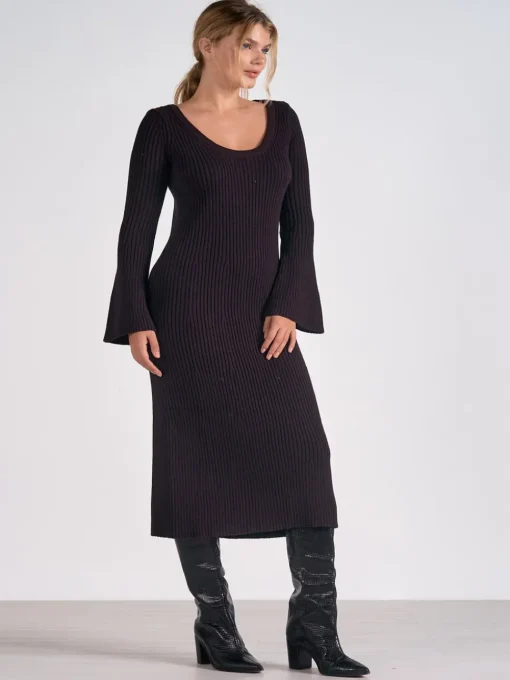 Elan Fall Fantasy Maxi Dress - Black