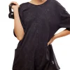 Free People Hot Shot Tee Romper Coddy - Black
