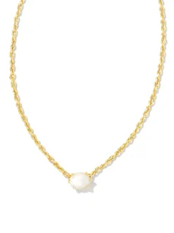 Kendra Scott Cailin Pendant Necklace - Gold Ivory MOP