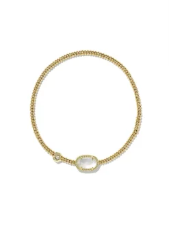 Kendra Scott Grayson Stretch Bracelet - Gold Ivory MOP
