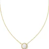 Kendra Scott Volleyball Pendant Necklace - Gold