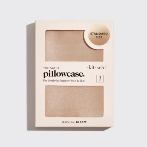 Kitsch Satin Standard Pillowcase - Champagne