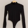 London LS Turtleneck Bodysuit - Black