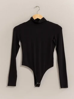 London LS Turtleneck Bodysuit - Black