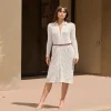 Lucy Paris Birdie Textured Dress - White