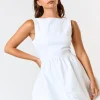 Millie Bubbled Mini Dress - Ivory