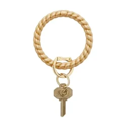 Oventure Big Braided O Key Ring - Gold