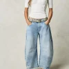 The Mid Rise Barrel Jeans