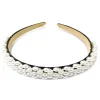 The Pearl Beaded Headband - Black