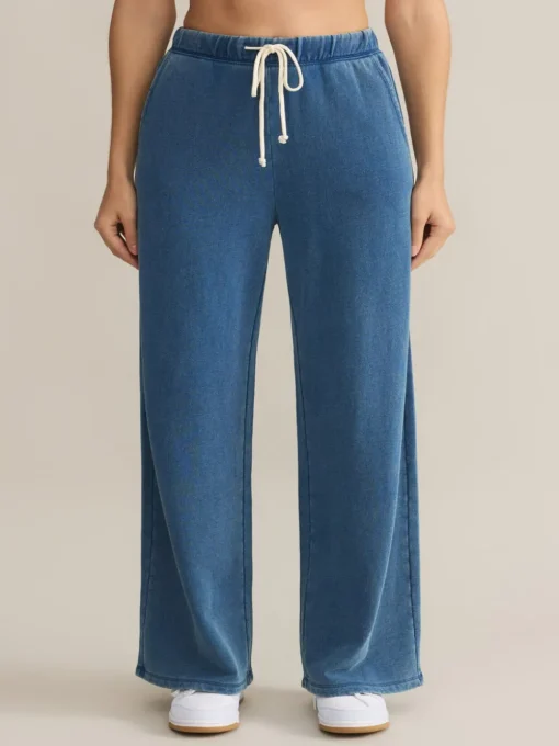Z Supply Hunter Knit Denim Pants - Vintage Indigo