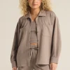 Z Supply Layover Top - Slate Grey