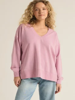 Z Supply Modern V - Neck Weekender - Sunset Mauve