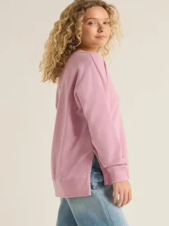 Z Supply Modern V - Neck Weekender - Sunset Mauve