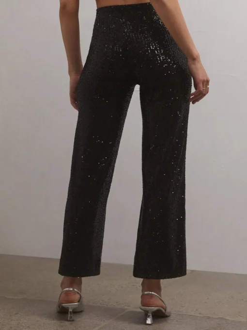Z Supply Skyler Sequin Pants - Black