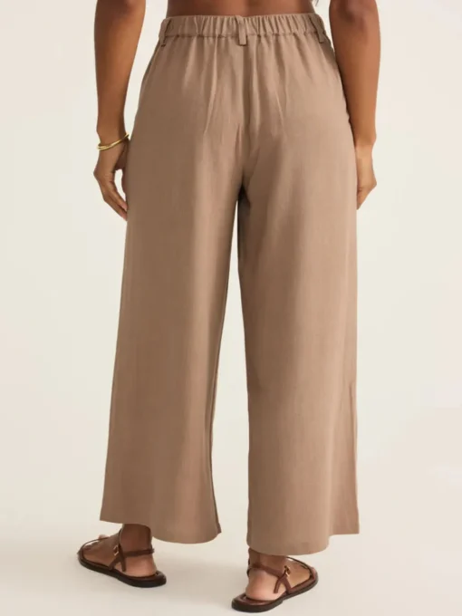 Z Supply Vista Linen Pant - Iced Coffee